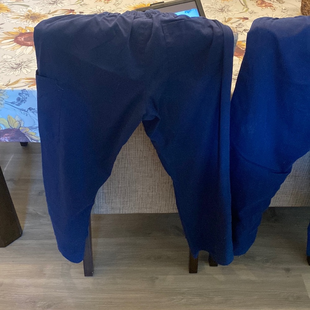 2 pairs of Blue scrub bottoms